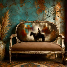 Moody Cowboy Decoupage