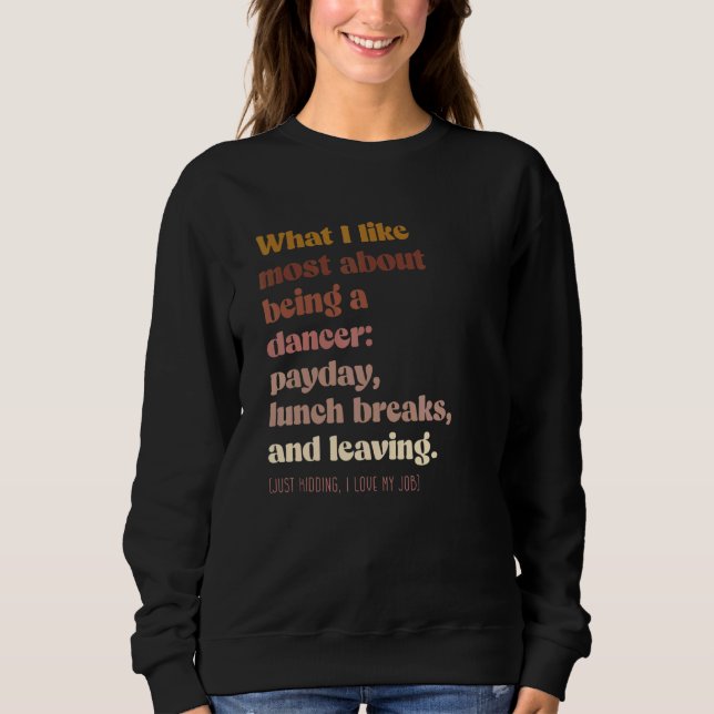 Moody Dancer Boho Vintag Sweatshirt (Vorderseite)