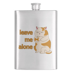 Moody fat cat verließ mich alleine flachmann