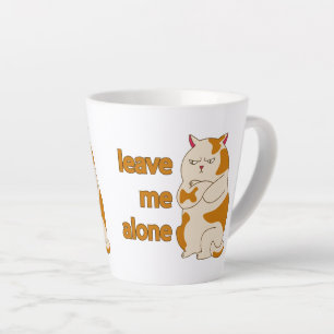 Moody fat cat verließ mich alleine milchtasse