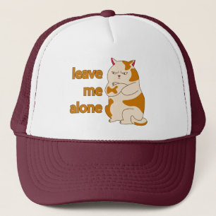 Moody fat cat verließ mich alleine truckerkappe
