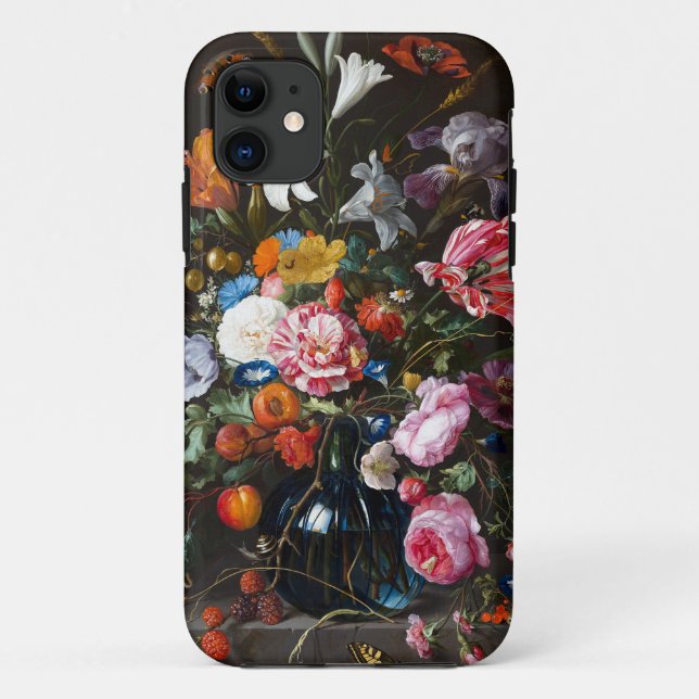 Moody Florals Blume Night Rose Bouquet Case-Mate iPhone Hülle (Rückseite)