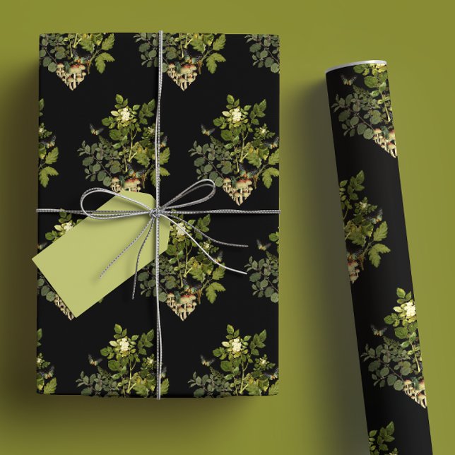 Moody Forest Glam Botanical Diamond Geschenkpapier Set (Von Creator hochgeladen)