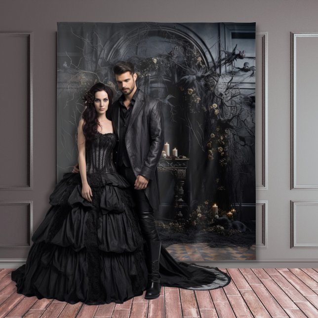 Moody Gothic Dark Alter Table & Candles XLarge Wandteppich (Von Creator hochgeladen)