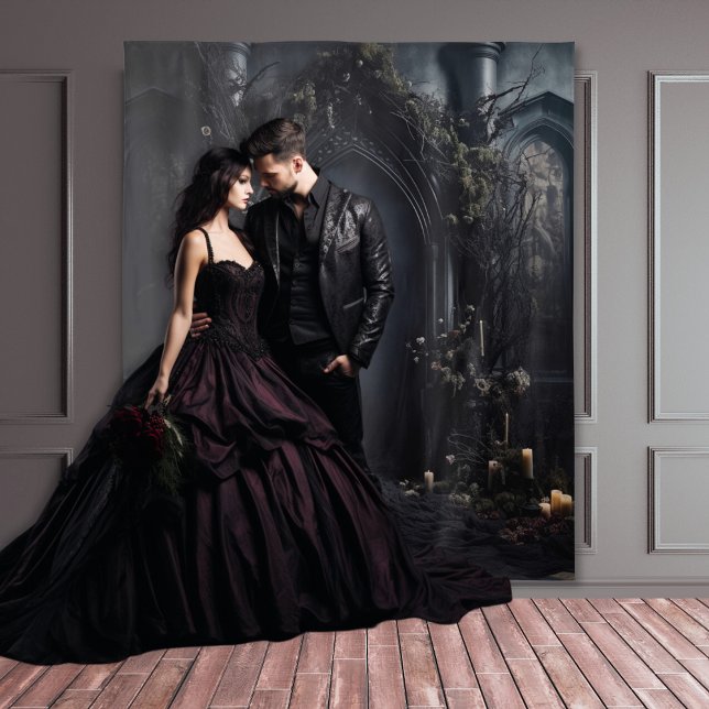 Moody Gothic Dark Arch mit Candles XLarge Wandteppich (Von Creator hochgeladen)