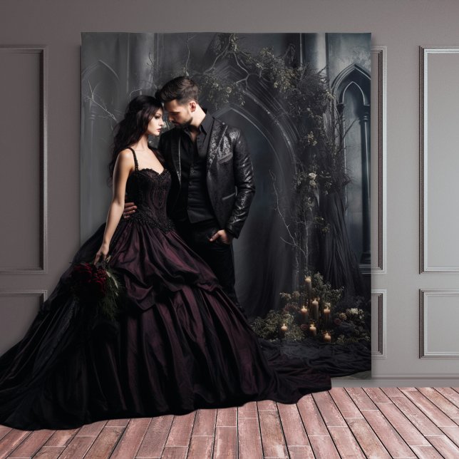 Moody Gothic Dark Candlelit Arch & Blume XLarge Wandteppich (Von Creator hochgeladen)