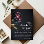 Moody Gothic Dark Lila Black Peony Wedding Einladung<br><div class="desc">Moody Gothic Lila Black Peonies Theme Collection.- Es ist eine elegante Aquarell Illustration von moody lila gothic floral perfekt für Ihre gotische Hochzeit und Party. Es ist sehr einfach, mit Ihren persönlichen Daten zu personalisieren. Wenn Sie ein anderes passendes Produkt oder eine Anpassung benötigen, wenden Sie sich bitte per E-Mail...</div>