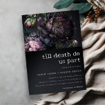 Moody Gothic Dark Lila Black Peony Wedding Einladung<br><div class="desc">Moody Gothic Lila Black Peonies Theme Collection.- Es ist eine elegante Aquarell Illustration von moody lila gothic floral perfekt für Ihre gotische Hochzeit und Party. Es ist sehr einfach, mit Ihren persönlichen Daten zu personalisieren. Wenn Sie ein anderes passendes Produkt oder eine Anpassung benötigen, wenden Sie sich bitte per E-Mail...</div>
