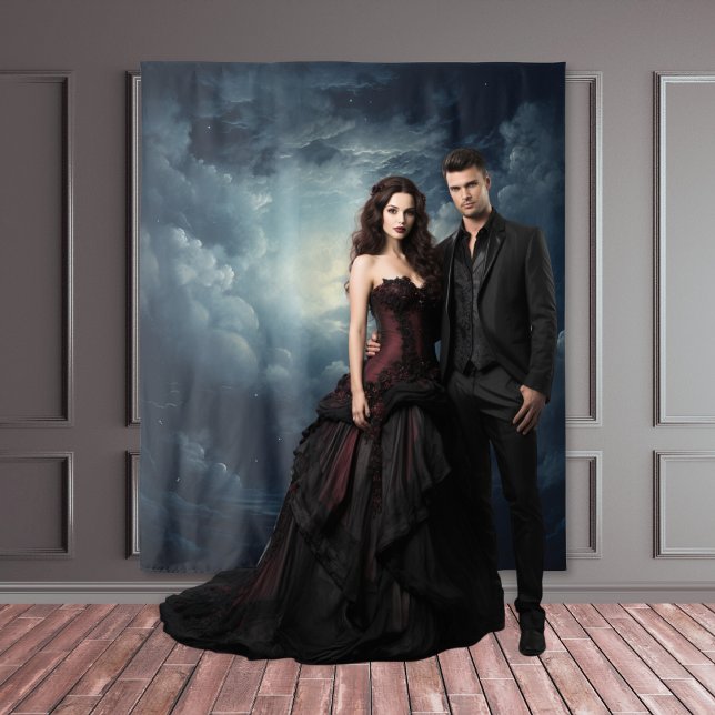 Moody Gothic Full Moon Night Sky XLarge Wandteppich (Von Creator hochgeladen)