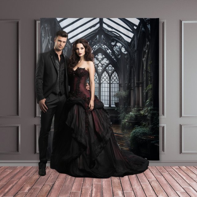 Moody Gothic Mysterious Conservatory Room XLarge Wandteppich (Von Creator hochgeladen)