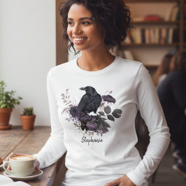 Moody Gothic Raven Dark Academia Tri-Blend Shirt