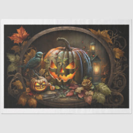 Moody Halloween Pumpkins Tissue Paper Seidenpapier
