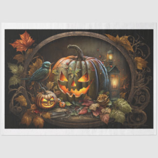 Moody Halloween Pumpkins Tissue Paper Seidenpapier