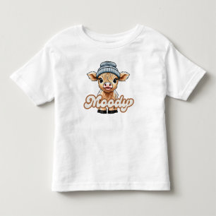 Moody Highland Cow Kleinkind T - Shirt