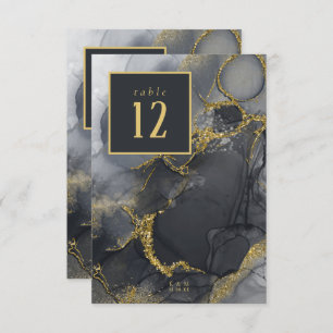 Moody Ink Charcoal Gold Tischnummer ID988