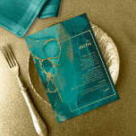 Moody Ink Emerald Gold Abstrakt Menu ID988<br><div class="desc">Ihre Träume werden endlich wahr, und dieses fließende, alkoholische abstrakte Design-Set ist der perfekte Ton für die fabelhafte Hochzeit, die Sie sich immer vorgestellt haben. In den Farbtönen von Meerglas grün bis dunkel smaragdgrün, mit glitzerndem Gold hervorgehoben, bietet die Hochzeit 'Menu' Karte hier eine Vorlage, um leicht Ihre eigenen Menüauswahl...</div>