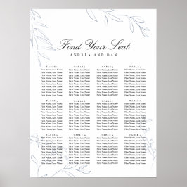 Moody Jewel Tone Hochzeitstabelle Poster