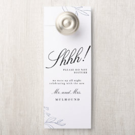 Moody Jewel Tone Wedding Welcome/Don't stören Türanhänger