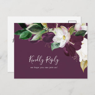 Moody Lila Bloom Plum Song Request UAWG Postcard Einladungspostkarte