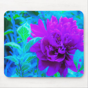 Moody Lila Peony mit Beautiful Weigela Foliage Mousepad