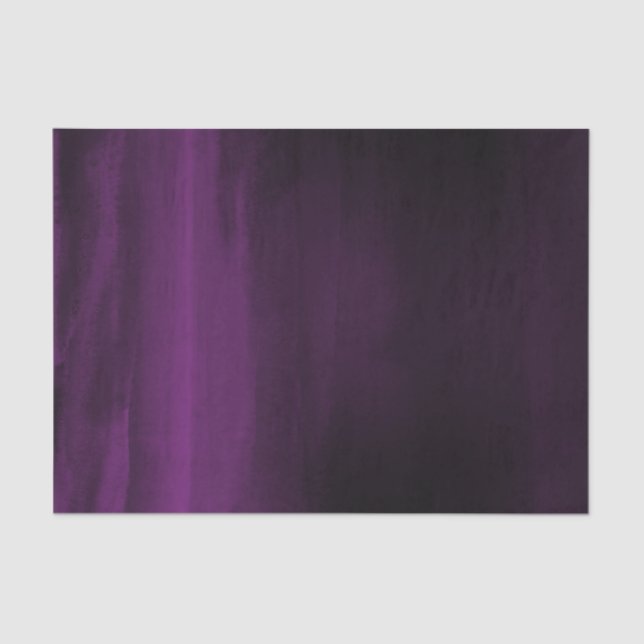 Moody Lila Plum Modern Watercolor Chic Elegante Seidenpapier (Vorderseite)