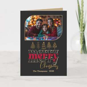 Moody Luxe Handgezeichnetes Frohe Weihnachten Foto