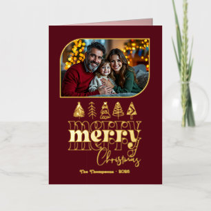 Moody Luxe Handgezeichnetes Weihnachtsfoto