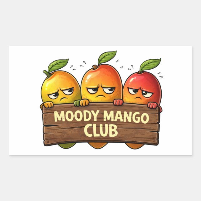 Moody Mango Club Aufkleber (Vorderseite)