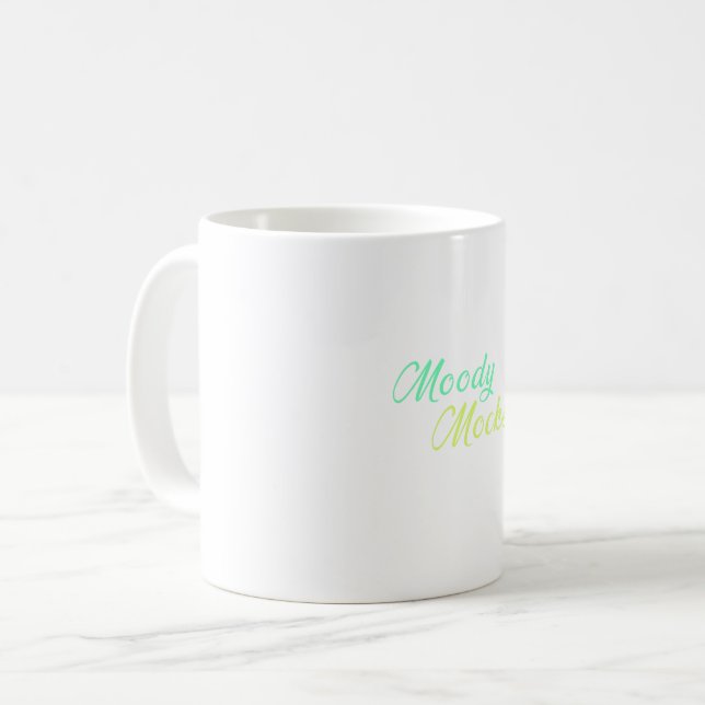 Moody Mocks - Sarcasm und Haltung in Style Kaffeetasse (Vorderseite Links)