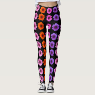 Moody Modern Winter Botanische Weihnachtsschwarz Leggings