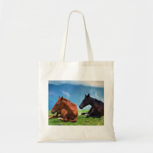 Moody Mountain Horses: Eine Reise in die feine Kun Tragetasche