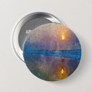 Moody muffiger Sonnenaufgang am Meer Button