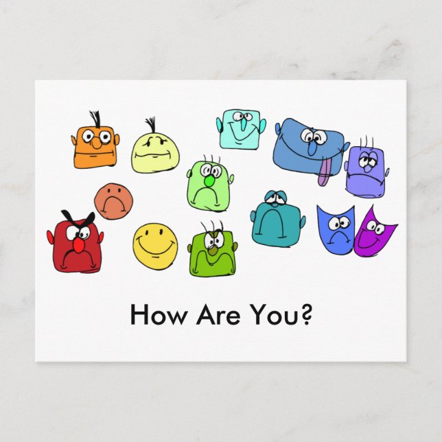 Moody Note Postkarte (Vorderseite)