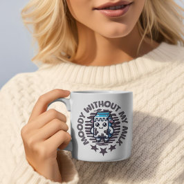 Moody ohne meine Niedliche Milchkuh Zweifarbige Tasse