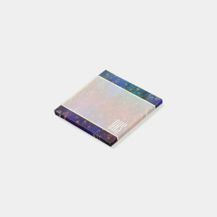 Moody Ombre   Psychedelic Grunge Stardust Monogram Post-it Klebezettel