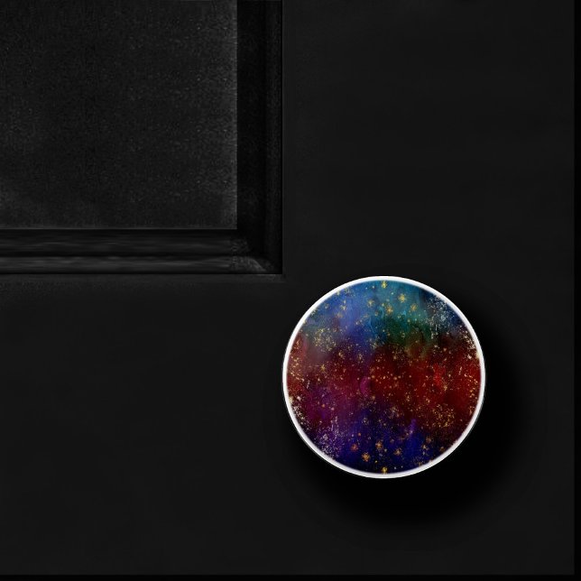 Moody Ombre | Psychedelische Grunge Gold Stardust Keramikknauf (Von Creator hochgeladen)