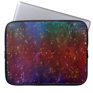 Moody Ombre Psychedelische Grunge Gold Stardust Laptopschutzhülle