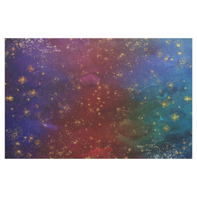 Moody Ombre | Psychedelische Grunge Gold Stardust Stoff (Yard (91,4 cm))