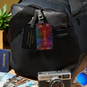 Moody Ombre   Psychedelischer Grunge Stardust Cust Gepäckanhänger