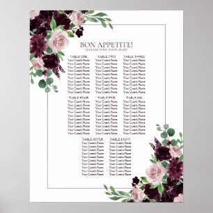 Moody Passion   Lila Seekarte für Blumenrahmen Poster