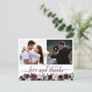 Moody Passions   Dramatisch Lila 2 Foto Vielen Dan Postkarte