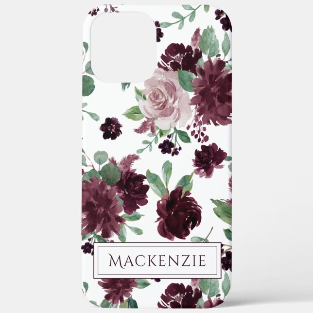 Moody Passions | Dramatisch Lila Rose Case-Mate iPhone Hülle (Back)