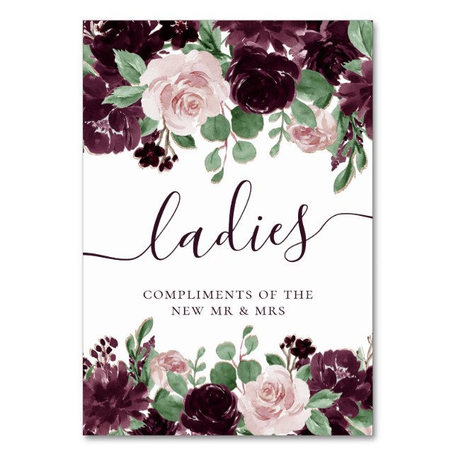 Moody Passions | Dramatische Leckereien der Lila R Tischnummer (Vorderseite)