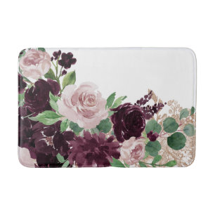 Moody Passions Dramatischer Lila Rose Badematte