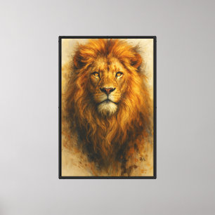 Moody Realism Portrait Kunst – Fine Art Leinwanddr Leinwanddruck