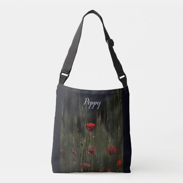 Moody Red Poppe, Tasche Cross Bag (Vorderseite)