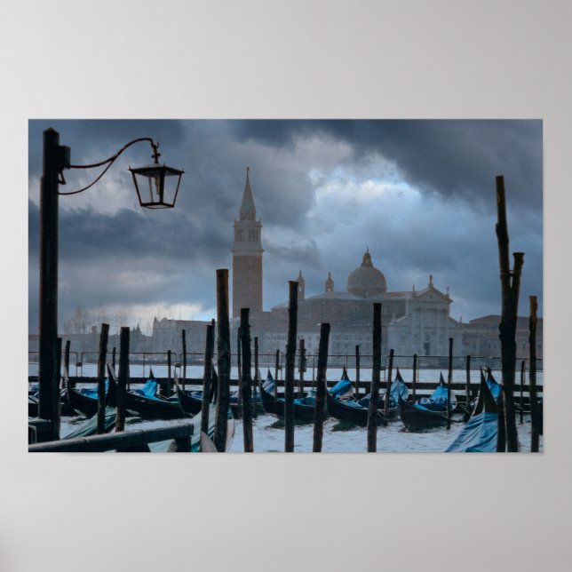 Moody Sky in Venedig, Italien Poster (Vorne)