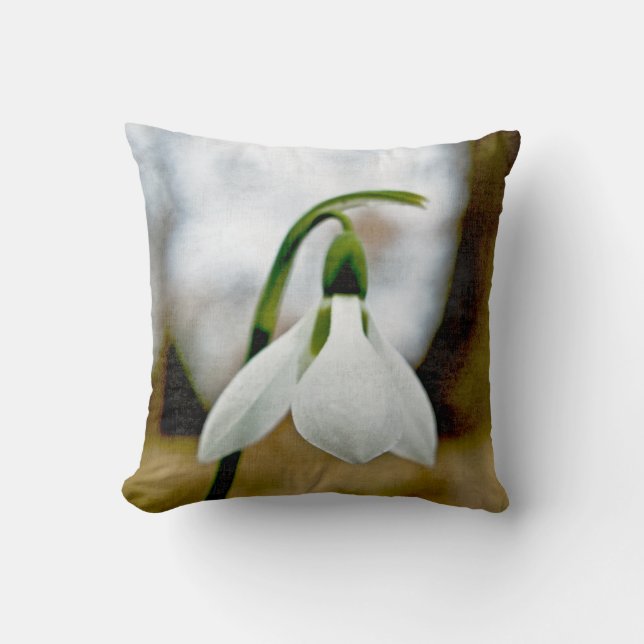 Moody Snowdrop Kissen (Vorderseite)
