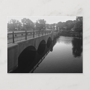 Moody St Bridge Waltham Ma Postkarte