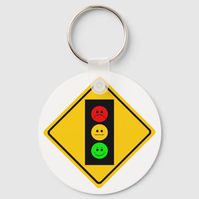 Moody Stoplight Schlüsselanhänger (Vorderseite)